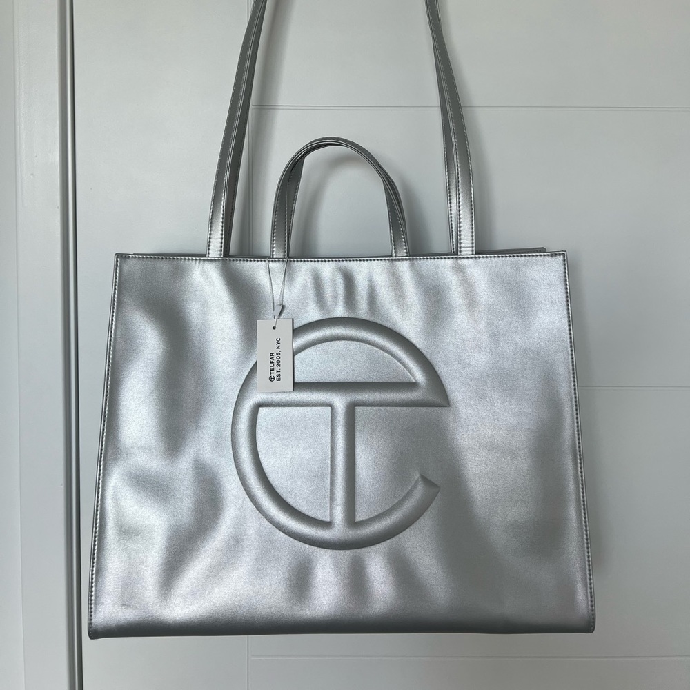 Telfar Bag Silver Large